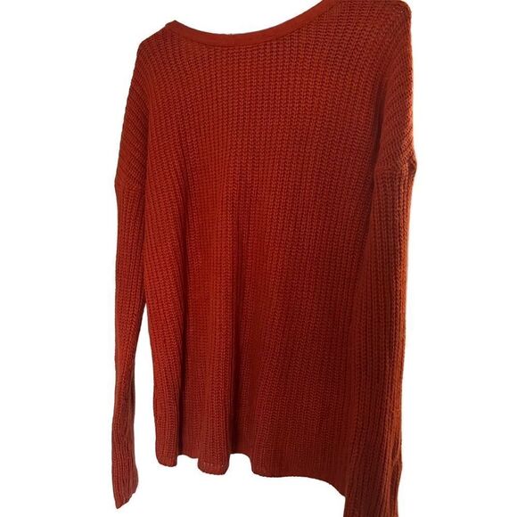 Questions medium criss cross back sweater orange - Picture 1 of 3